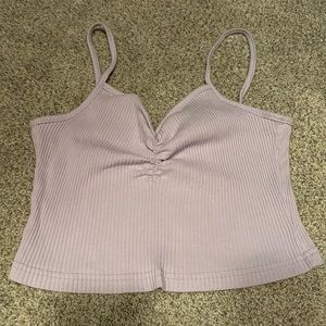 Shein ribbed purple tank (size small)